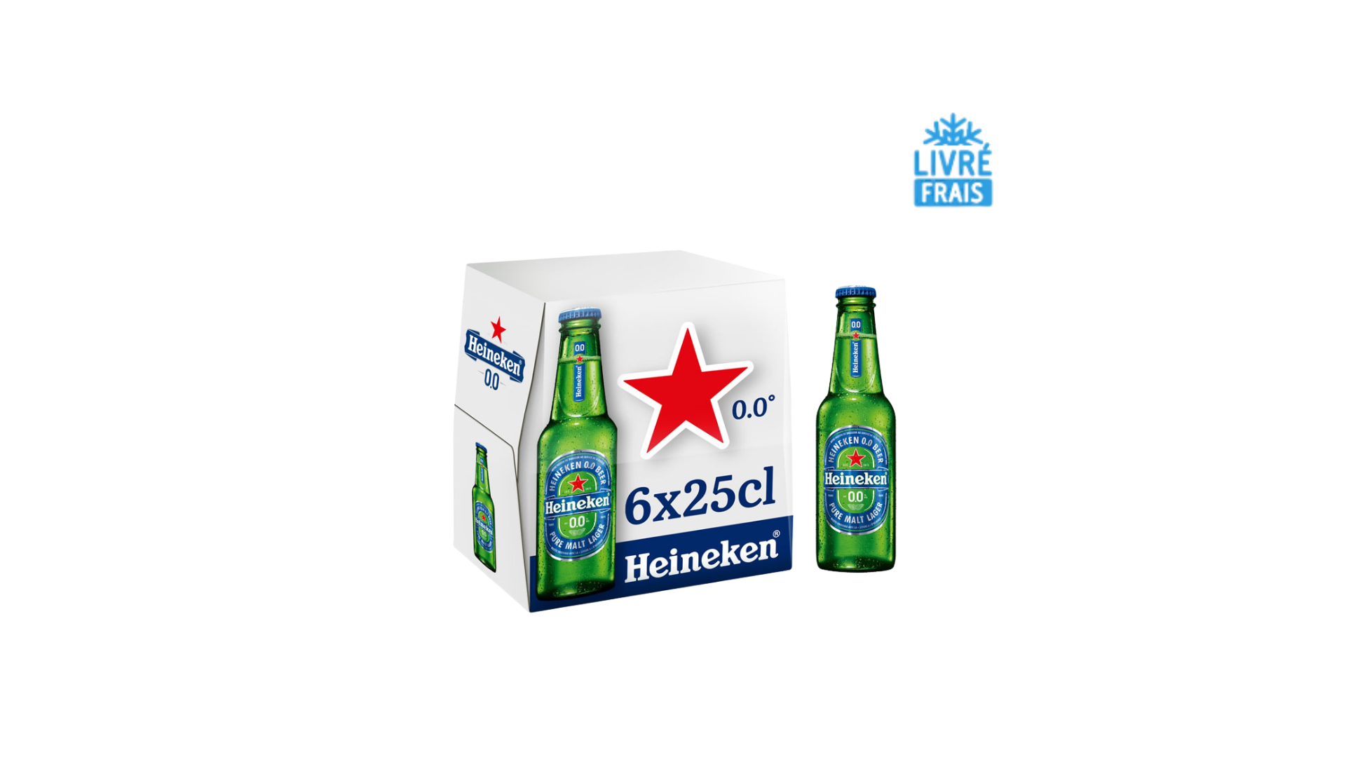 Bière SANS ALCOOL Heineken 6x25cl