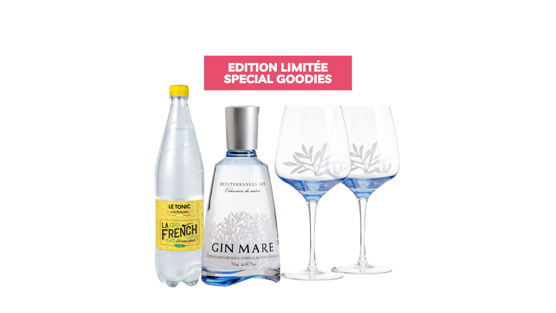 Formule Cadeaux 🎁｜Gin Mare Tonic + deux verres offerts 🍸