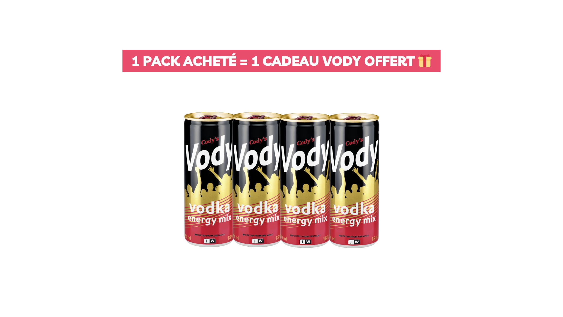 Vody Energy Mix x4 + Cadeau offert 🎁