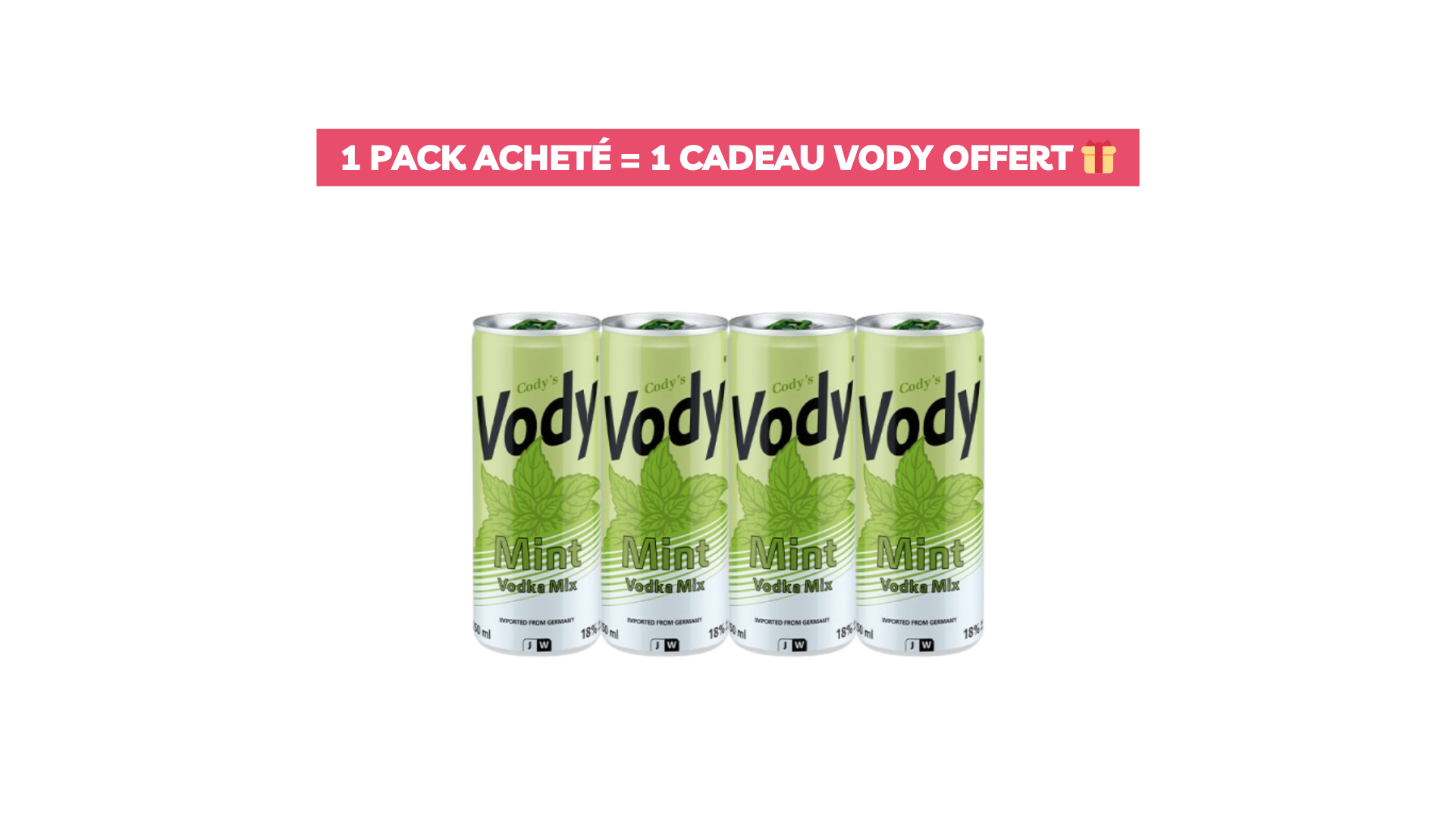 Vody Mint x4 + Cadeau offert 🎁