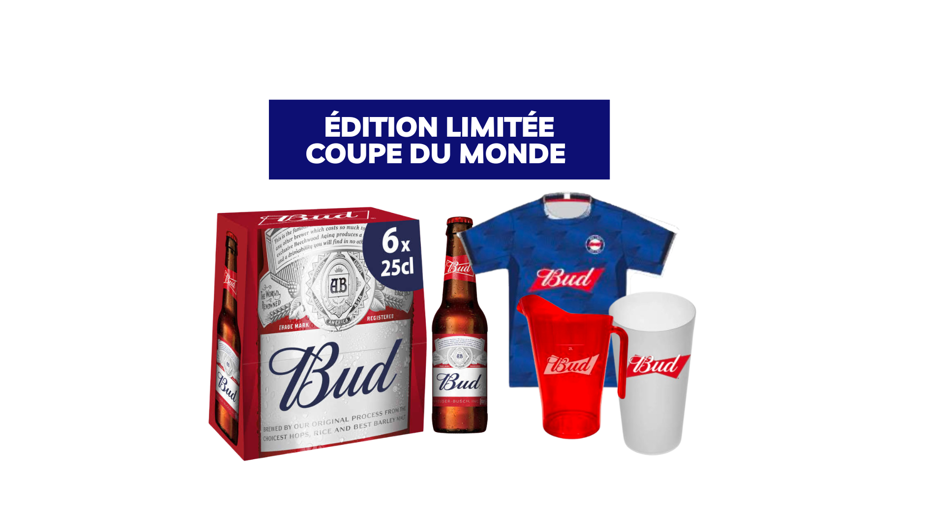 Pack Supporter Budweiser 6*33cl ⚽ – Édition Limitée